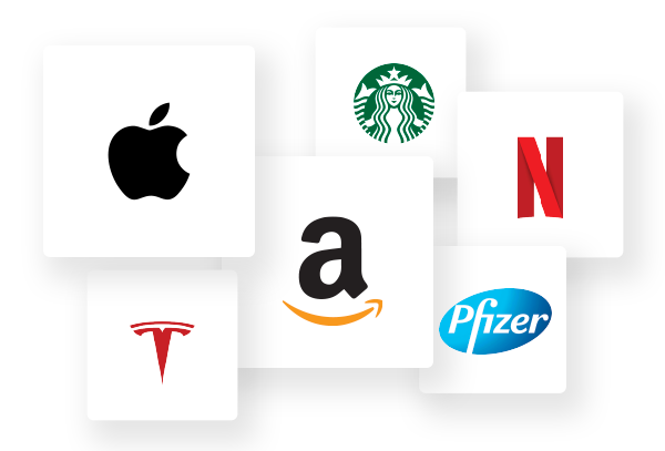 Multiple companies' logos